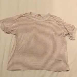 Pink striped Brandy Melville shirt